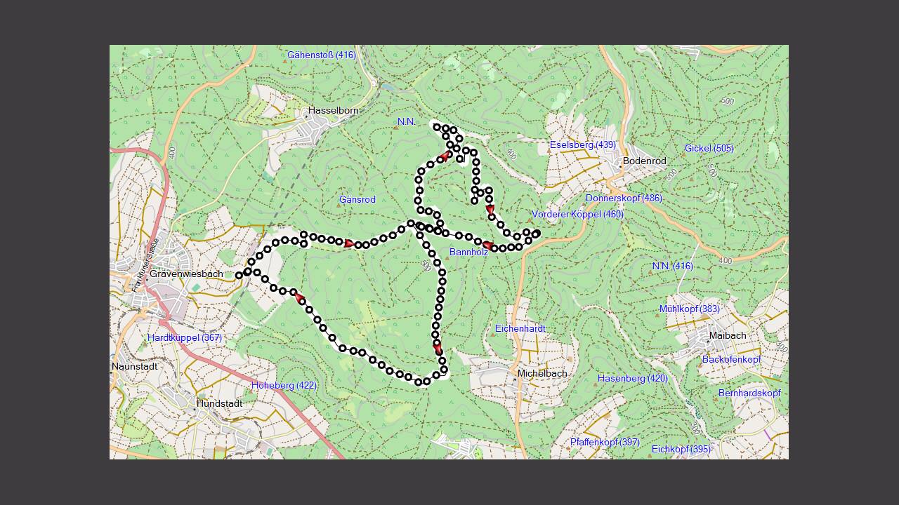 Anfang Mai folgte die Taunus-Wanderung, sie begann bei Bodenrod