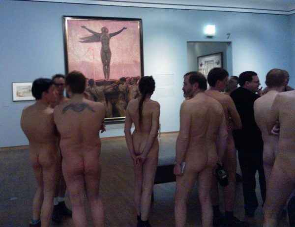 Nackte Kunstliebhaber