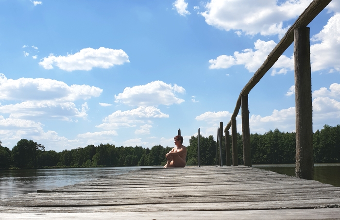 20180726 Der Steg in den Badesee des Vereins