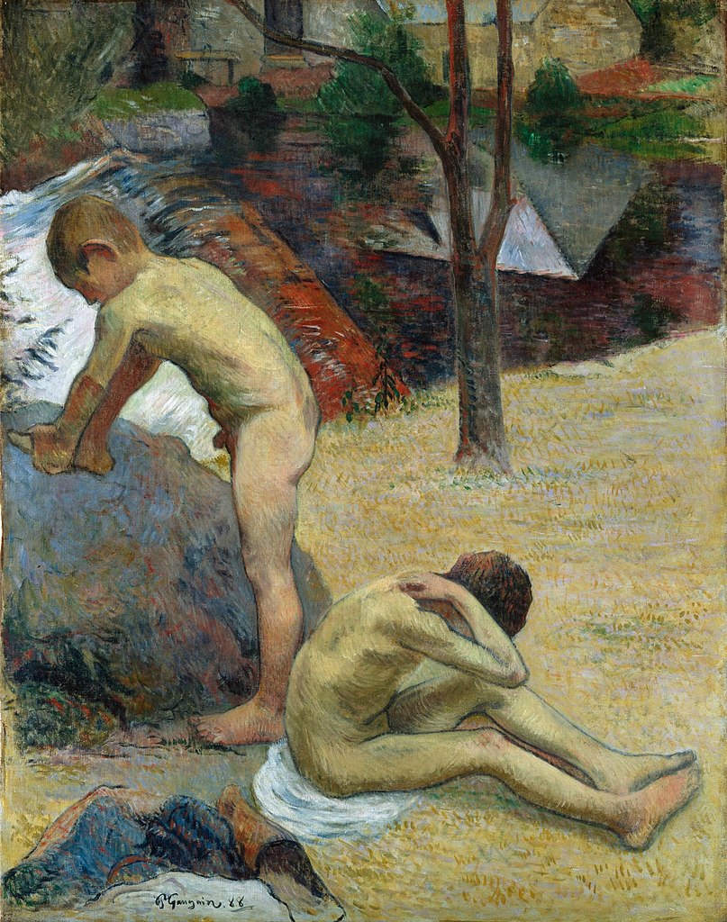 Bretonische junge Badende, 1888. Public Domain. Öl auf Leinwand. Paul Gauguin, *1848 †1903. Kunsthalle Hamburg. Bretonische junge Badende, 1888. Public Domain. Öl auf Leinwand. Paul Gauguin, *1848 †1903. Kunsthalle Hamburg.