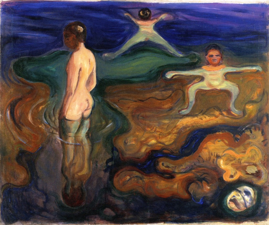 Badende Jungen, ca. 1898. Public Domain. Öl auf Leinwand. Edvard Munch, *1863 †1944. Munch Museum Badende Jungen, ca. 1898. Public Domain. Öl auf Leinwand. Edvard Munch, *1863 †1944. Munch Museum