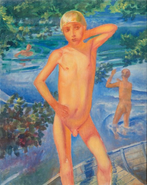 Badende Jungen, 1926. Public Domain. Kuzma Sergejewitsch Petrov-Vodkin, *1878 †1939 Badende Jungen, 1926. Public Domain. Kuzma Sergejewitsch Petrov-Vodkin, *1878 †1939